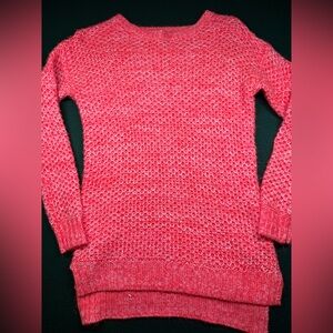 Forever 21 Coral Crewneck Knit Sweater